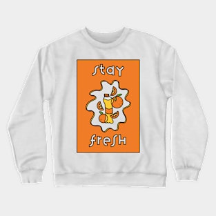 Stay Fresh Orange Juice Soda Crewneck Sweatshirt